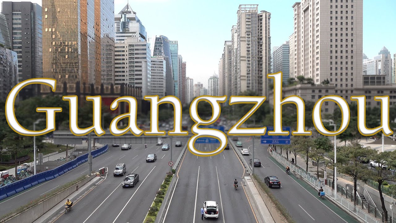 Guangzhou China. Modern Bustling City in Southern China