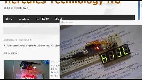 Arduino-based Seven Segments LED Scrolling Text