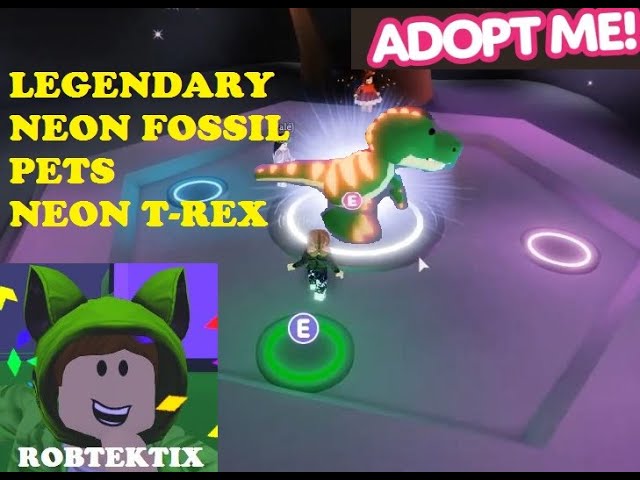 🍀 NEON + LEGENDÁRIO no FÓSSIL EGG do ADOPT ME - Roblox 