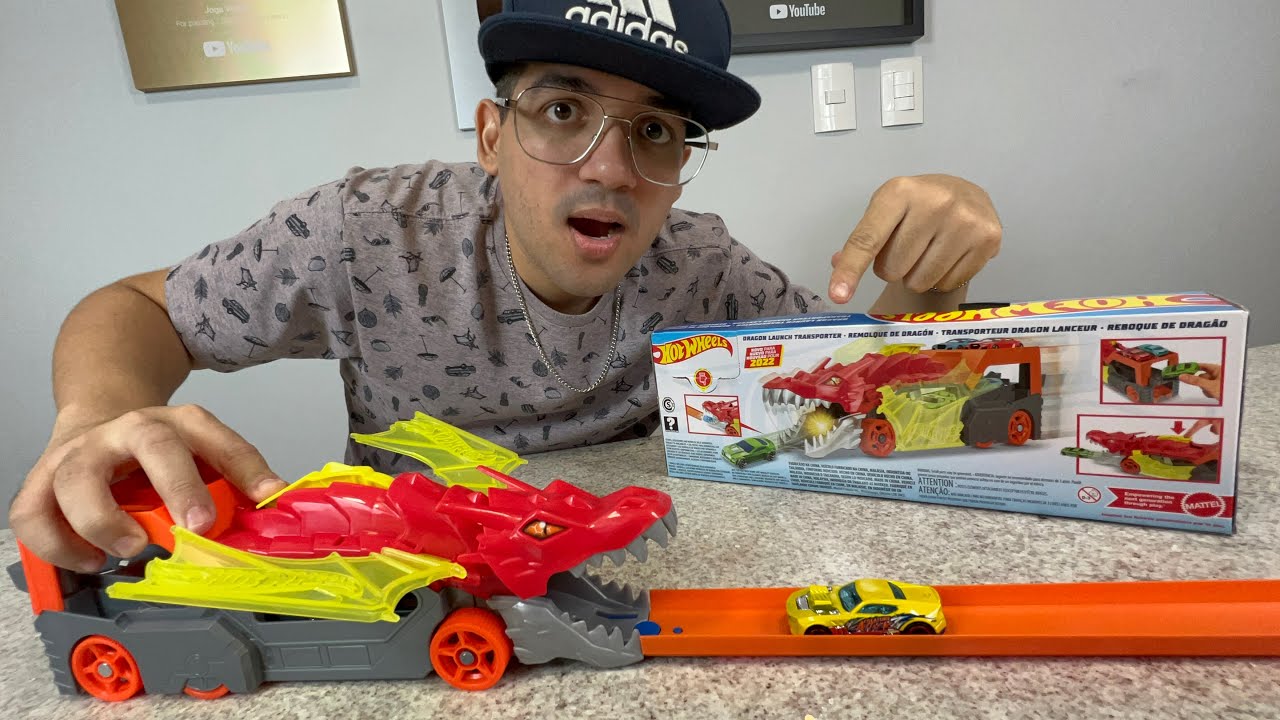 Pista carrinho da hot wheels dragao