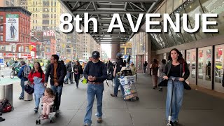 NEW YORK CITY Walking Tour [4K] - 8th AVENUE
