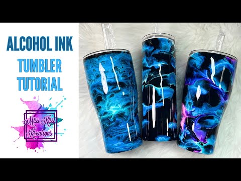 32oz Alcohol Ink Tumbler