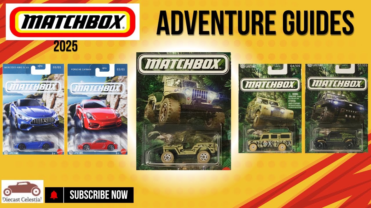 Matchbox 2025 Mix with Adventure Guides Series