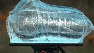 Slo-Mo Lead Free Expanding Projectiles Impacting Ballistics Gel