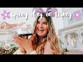 SPRING DAY IN DISNEY WORLD 🌸✨ snacks, merch, & decor | disney vlog