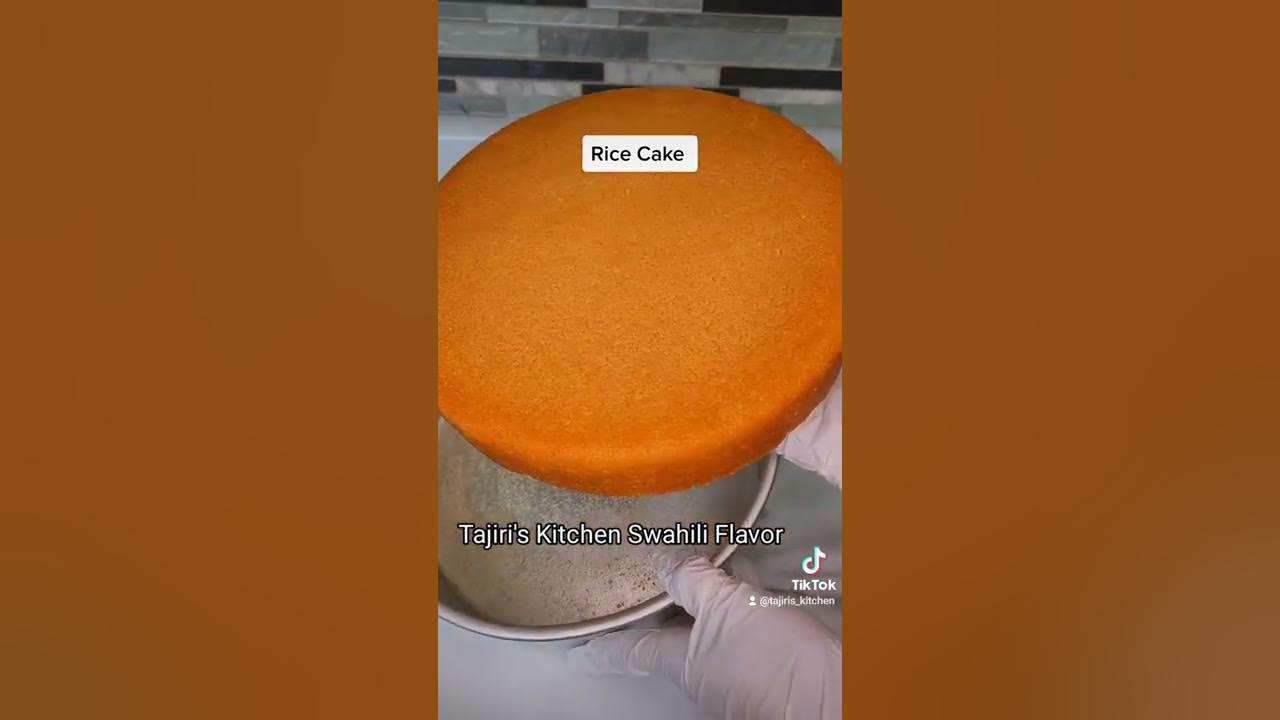 Mkate wa Sinia /Kumimina / Rice Cake Recipe shortvideo swahilirecipe