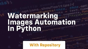 Watermarking images automation in python