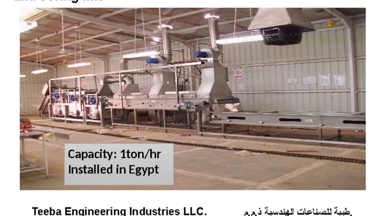 Line Of  Washing Drying And Sorting Date   خط غسيل وتنشيف وفرز التمور