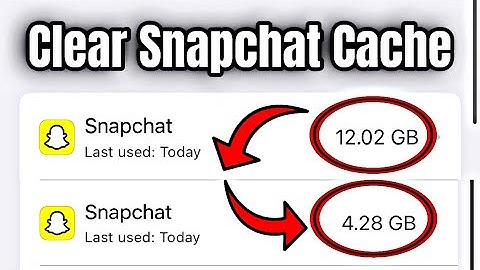 Snapchat Cache Data How To Clear it on iPhone | Free up storage on your iPhone