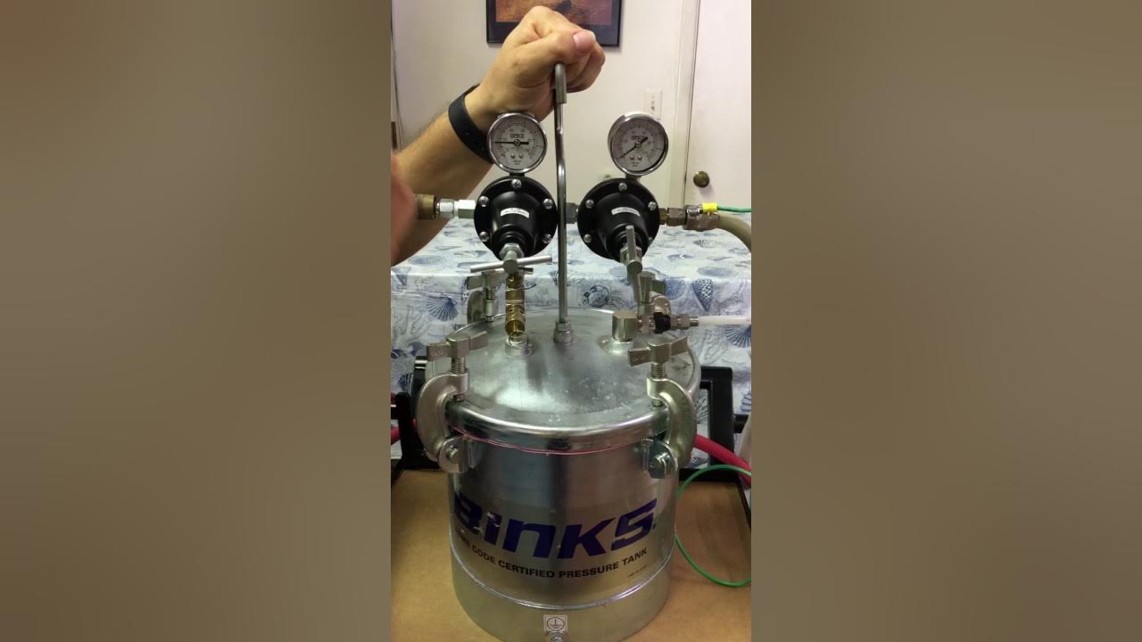 Binks pressure pot YouTube
