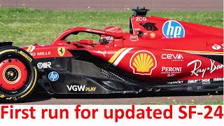 Ferrari tests SF-24 aerodynamic package at Fiorano: let's review the key F1 innovations for Imola GP