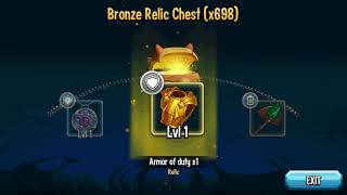 Opening over 1000 relic chests! Monster legends.