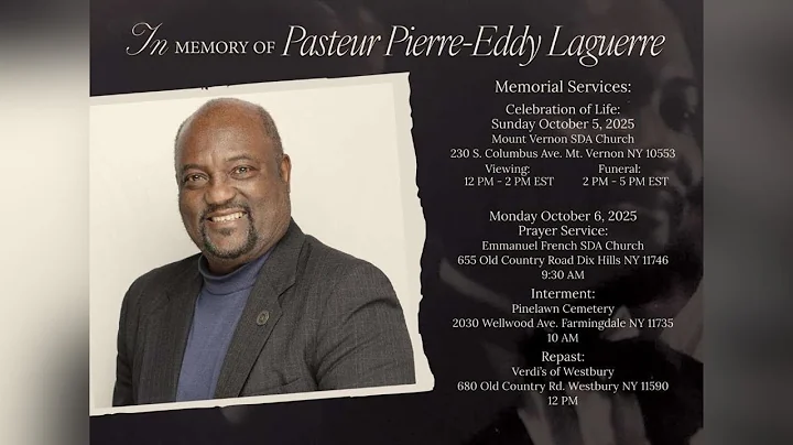 Celebration of Life: Pastor Pierre-Eddy Laguerre