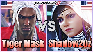 Tekken 8  ▰  Tiger Mask (Eddy) Vs Shadow20Z (Zafina) ▰ Ranked Matches!