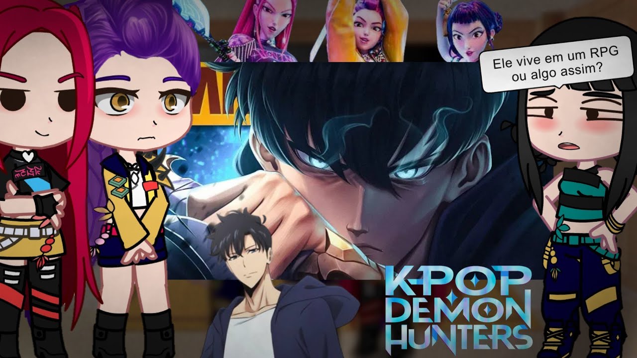 Kpop Demon Hunters react SUNG JIN WOO| Solo Leveling |Número 1|(MHrap) Gacha Club 