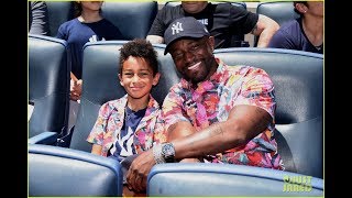 Taye Diggs Celebrates Father's Day with Son Walker at Yankees Game!