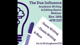 Academic Writing Webinar