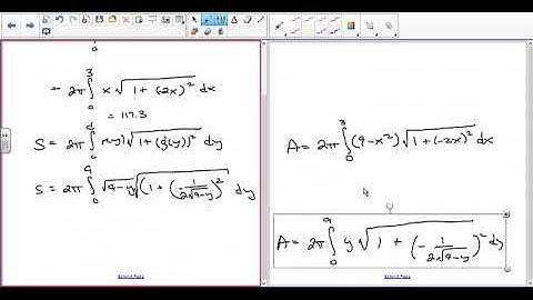 Calculus MTH 174 Class 17 - Surface Area of Revolution and Basic Integration Rules