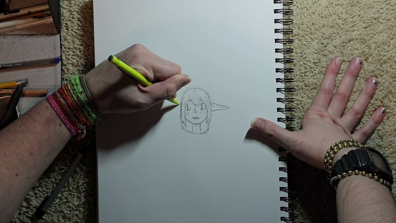 I drew wimps head (i tried doing multiple angles)