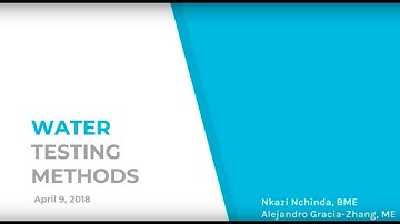 Water Quality Testing Methods