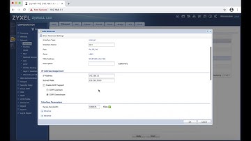 Zywall 110  Step 1 Initial Setup