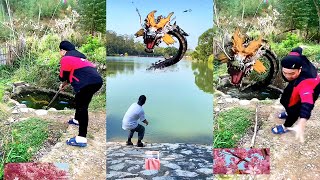 Collection of interesting special effects 2: A dragon suddenly appeared in the river?