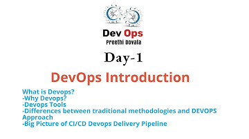 Day 1 DEVOPS TRAINING APRIL  2024 - Introduction