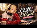 Chill Elf Girl Listening to Lofi Beats