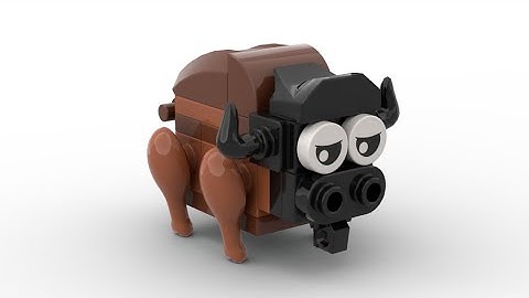 MOC LEGO Bison speed build in 4K