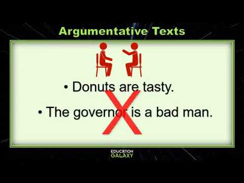 5th Grade - Reading - Argumentative Texts - Topic Overview - YouTube