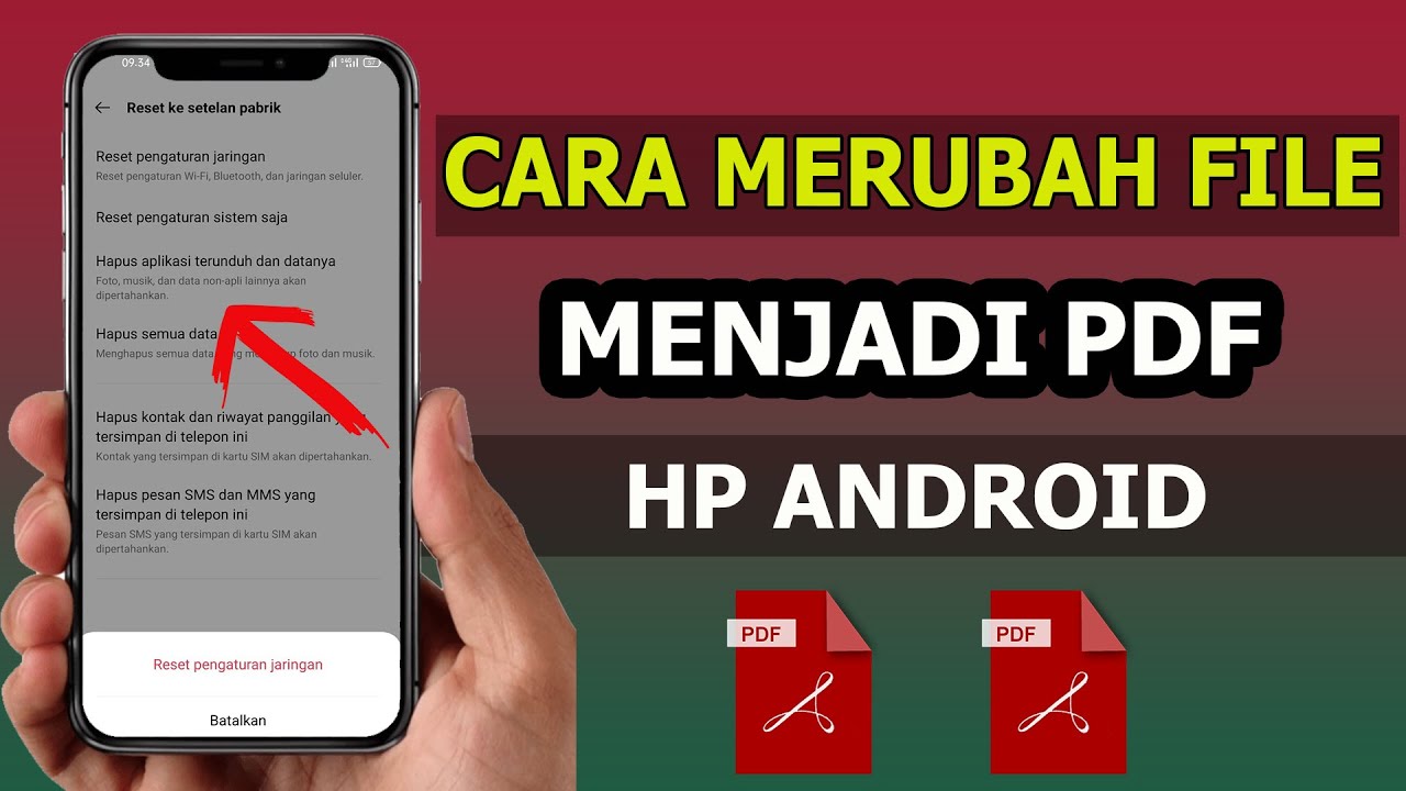 Merubah Logo File.pdf Cara Merubah File Menjadi Pdf di Hp Android Terbaru - YouTube