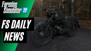 FS NEWS! BIG Motorcycle with Sidecar, Platform Trailer With Crane, Plus Claas Xerion