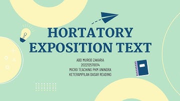 Micro Teaching Hortatory Exposition Text Universitas Indraprasta PGRI 2023