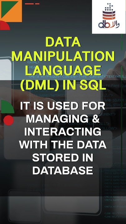Data Manipulation Language in SQL | DML Statements in SQL |Data ...