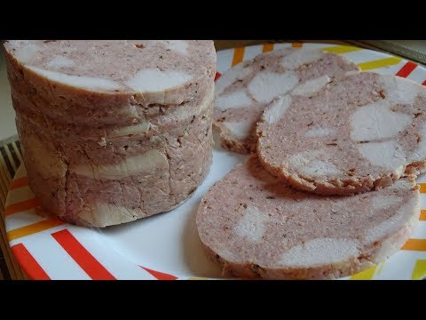 Домашняя ветчина. Очень вкусная.