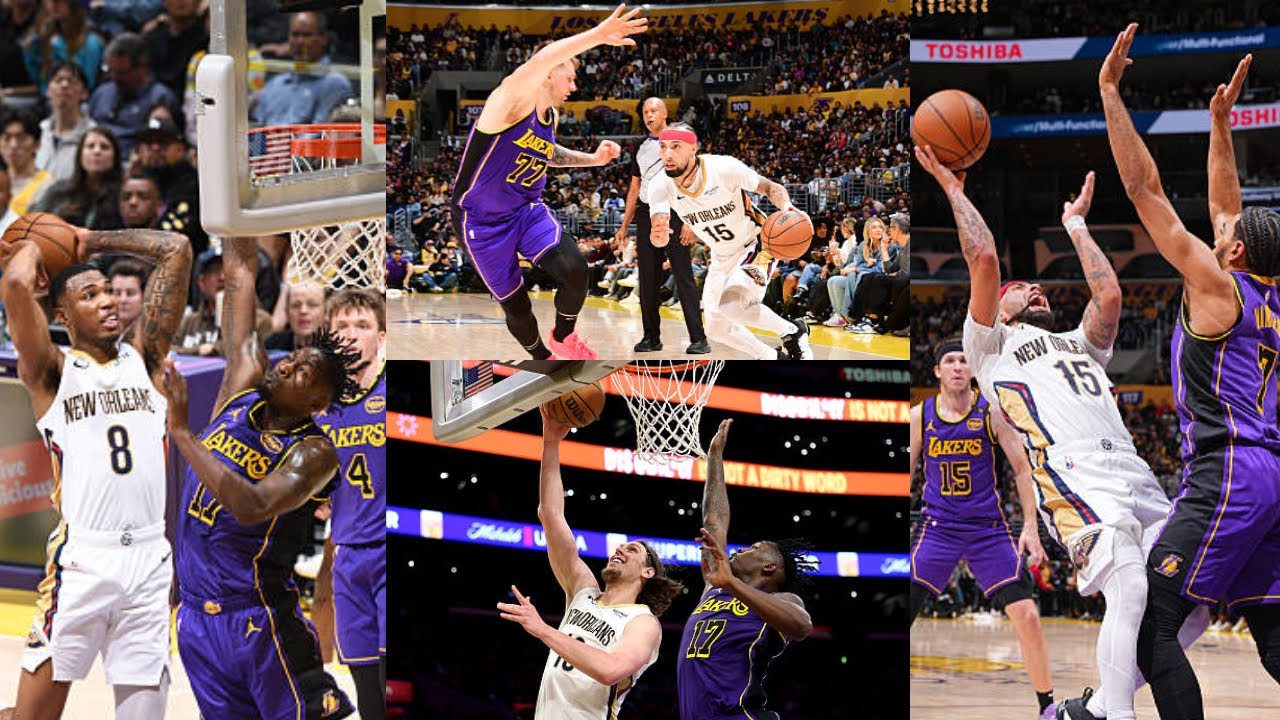 Los Angeles Lakers Full Team DEFENSE Highlights vs Pelicans | April 4, 2025