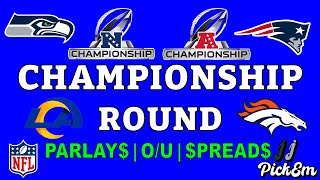 CONFERENCE CHAMPIONSHIP PREDICTIONS (100% ACCURACY💰) | NFL 2026 | JandJPickEm