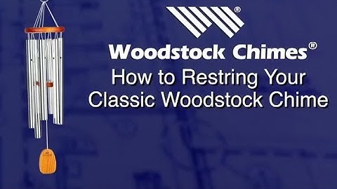 How to restring your classic style Woodstock Chimes