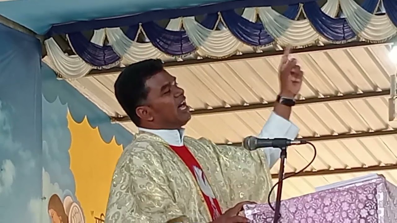 Mundagaon Mata Aashram Nawa khani Preach by Fr. Sandeep Tirkey  3