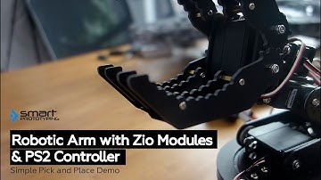 Control Robotic Arm with Zio Modules and PS2 Controller