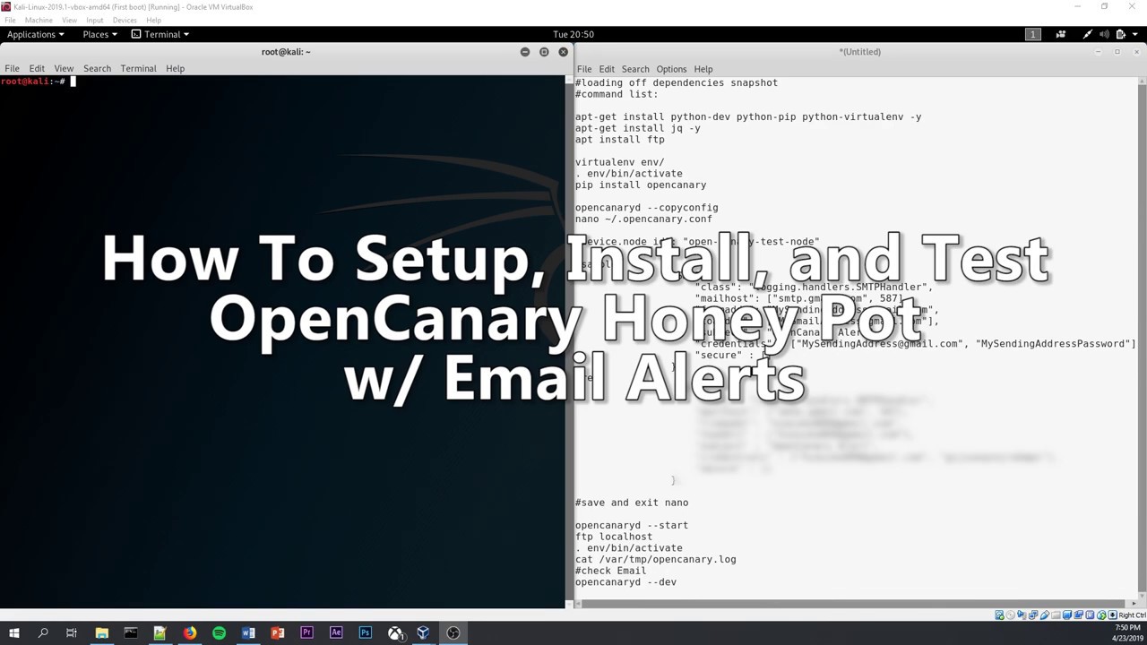 OpenCanary Honeypot Setup, Install, and Testing w/ Email Alerts YouTube