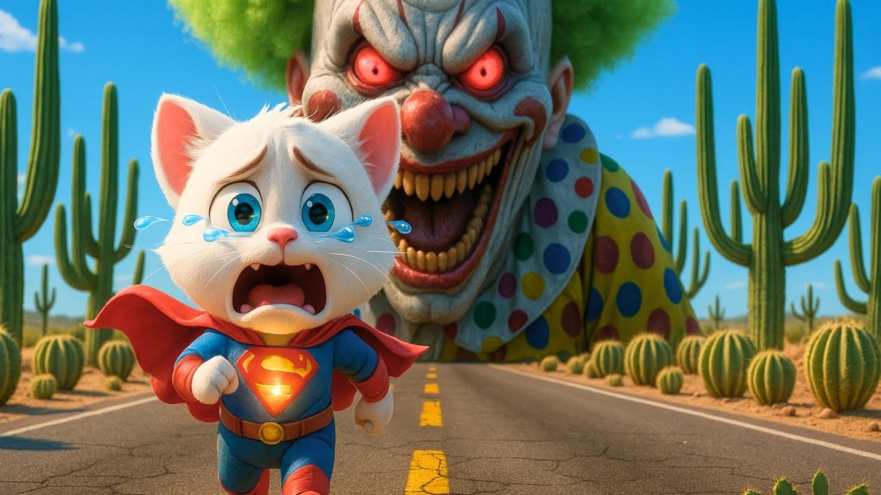 😱 Oh My God! How Did The Kitten Rescue The White Rabbit  🐰  From Danger? | Ai Cat Story