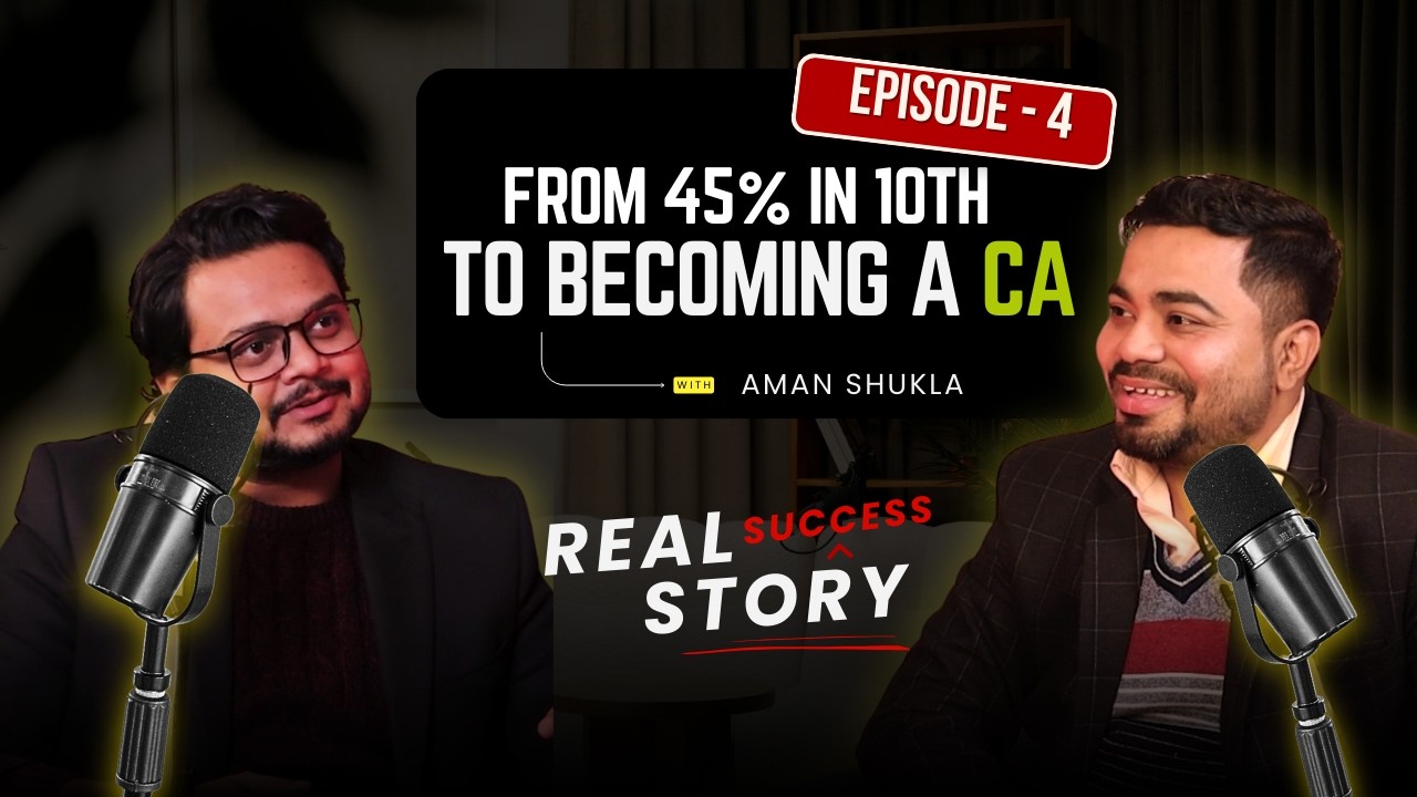 From 45% in 10th to Becoming a CA 🔥 | CA Aman Shukla on GST, Tax, Business & Work Life Balance