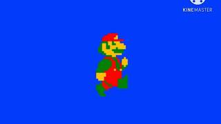 Mario Walking Blue Screen