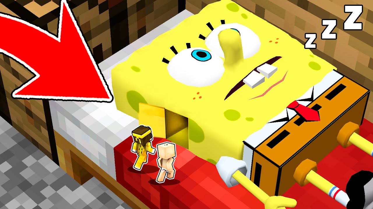 ME HICE pequeño para ENTRAR DENTRO de BOB ESPONJA en Minecraft 🤫 | 2 Noobs ENTRAN en BOB ESPONJA