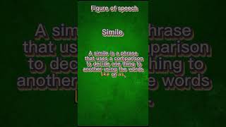 What is simile | Figure of Speech|