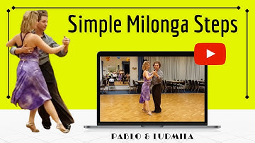 Simple MILONGA Steps 👉 [ HOW to walk in milonga & The Double Timing ]