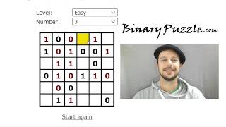 6x6, Easy #3 Binarypuzzle.com