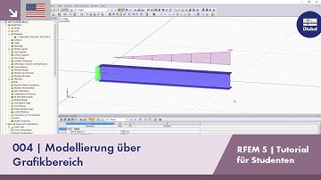 [EN] RFEM 5 - Tutorial für Studenten | 004 Modellierung über Grafikbereich