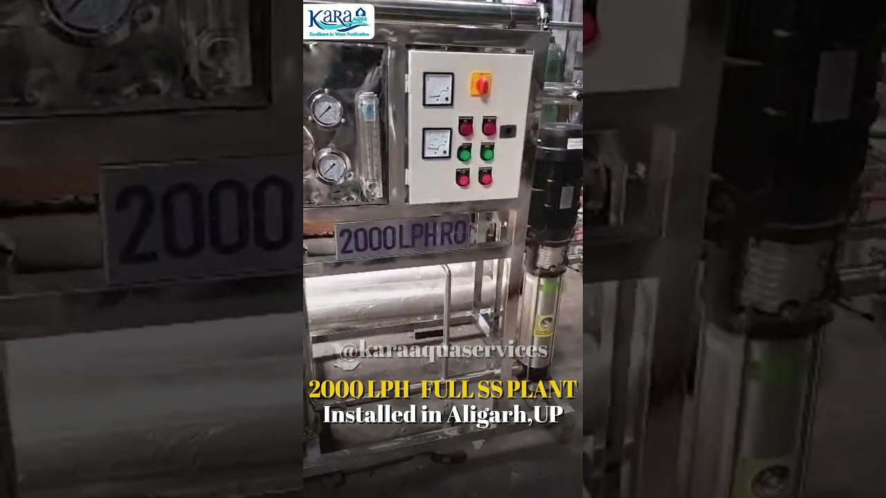 💧 2000 LPH Fully Stainless Steel RO Plant Installed In Aligarh,UP.  